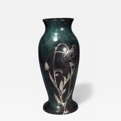 American Mission Heintz Art Metal Patinated Bronze Vase