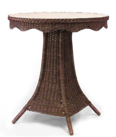 American Mission Natural Wicker Center Table