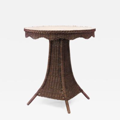 American Mission Natural Wicker Center Table