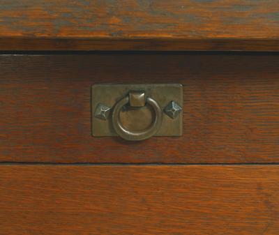 American Mission Oak Library Writing Table