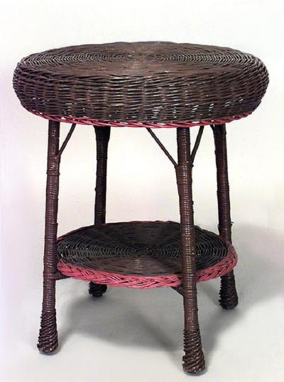 American Mission Wicker End Table