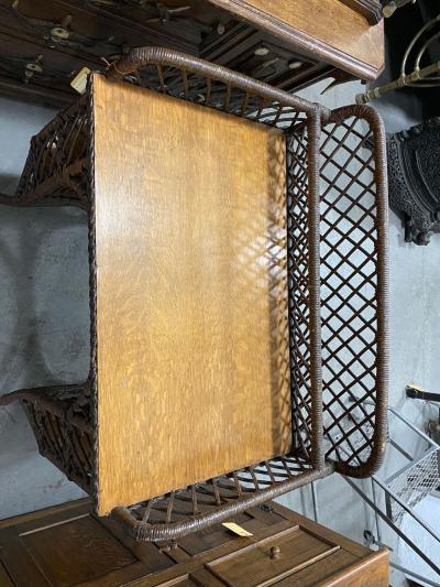 American Mission Wicker and Oak Desk