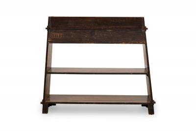 American Mission oak sideboard with 3 shelves and 2 drawers