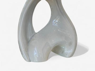 American Modern Ceramic Biomorphic Table Lamp USA 1960s