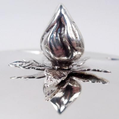 American Modern Classical Sterling Silver Tea Caddy