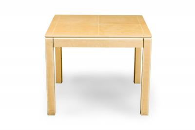 American Modern Faux Shagreen and Lacquer Game Table Karl Springer