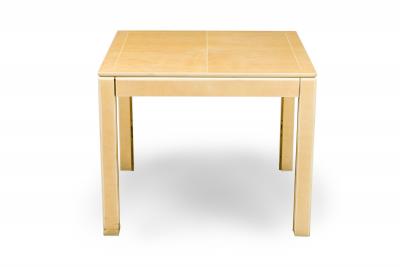 American Modern Faux Shagreen and Lacquer Game Table Karl Springer