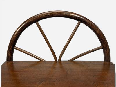 American Modern Nightstands Wood Cane USA 1980s