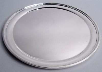 American Modern Sterling Silver 12 Inch Round Tray