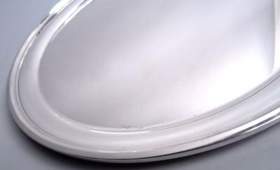 American Modern Sterling Silver 12 Inch Round Tray