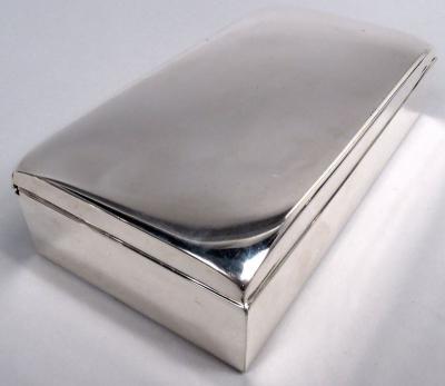 American Modern Sterling Silver Desk Box