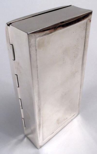 American Modern Sterling Silver Desk Box