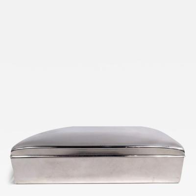 American Modern Sterling Silver Desk Box