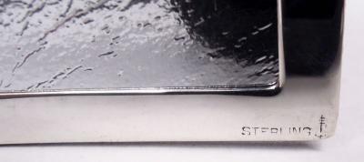 American Modern Sterling Silver Picture Frame for a Traveling Fivesome