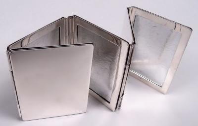 American Modern Sterling Silver Picture Frame for a Traveling Fivesome