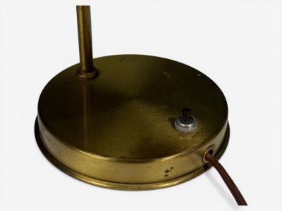 American Modern Table Lamp Fiberglass Brass USA 1960s