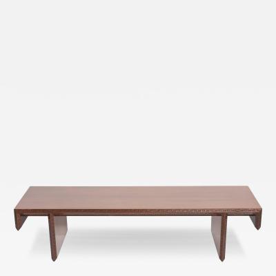 American Modern Walnut Taliesin Group Low Table or Bench Frank Lloyd Wright