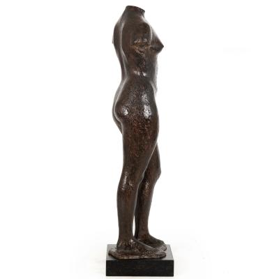 American Modernist Sculpture Standing Female by Floyd Tennison Dewitt