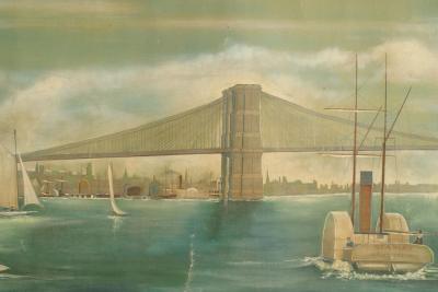 American Mural of New York City Harbor