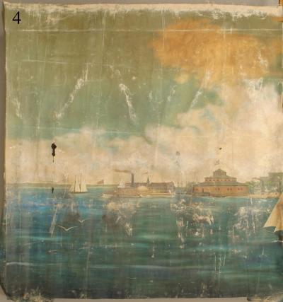 American Mural of New York City Harbor