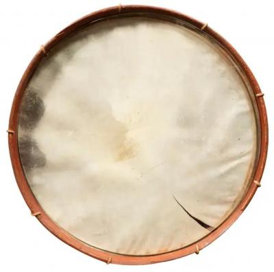 American Painted Ash Drum Now A Table