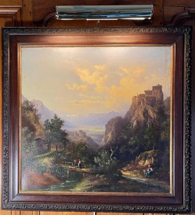 American Painting Hudson River School Oil on Canvas