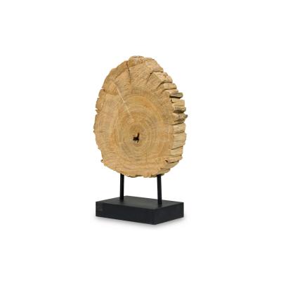 American Petried Wood Table Sculpture