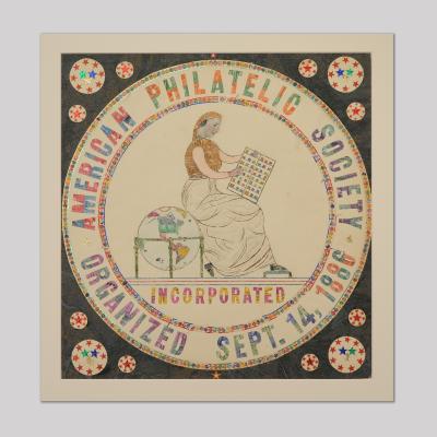 American Philatelic Society Collage Mixed Media