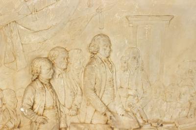 American Plaster Cast of the Signing of the Declaration of Independence
