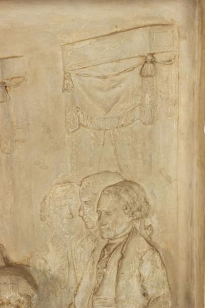 American Plaster Cast of the Signing of the Declaration of Independence