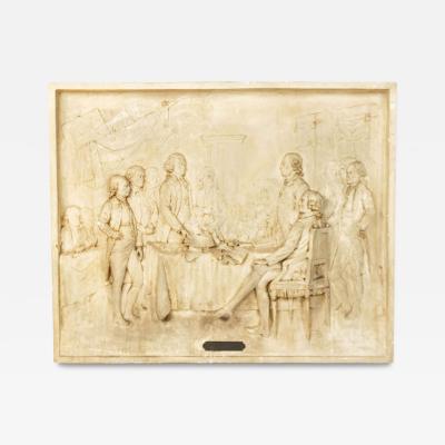 American Plaster Cast of the Signing of the Declaration of Independence