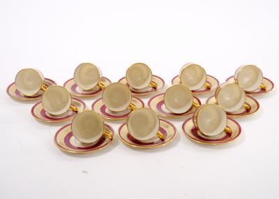 American Porcelain Gilt Braid Decorated By Lenox for J E Caldwell Dinner Set