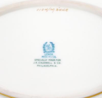 American Porcelain Gilt Braid Decorated By Lenox for J E Caldwell Dinner Set