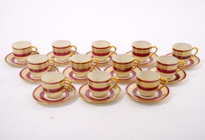 American Porcelain Gilt Braid Decorated By Lenox for J E Caldwell Dinner Set