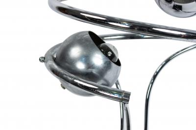 American Post War Chrome Abstract Lamp