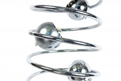 American Post War Chrome Abstract Lamp