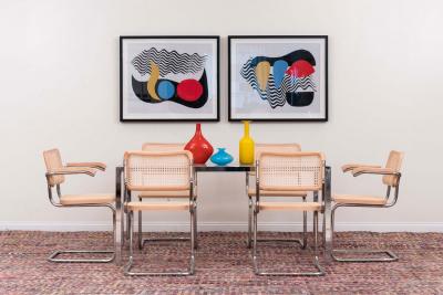 American Post War Design Chrome Dining Table