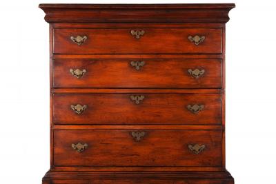 American Queen Anne Antique Sycamore Flat Top Highboy New England c 1760