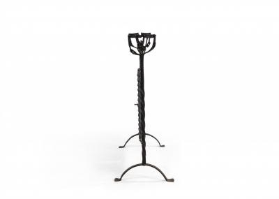 American Renaissance Style Wrought Iron Fire Screen