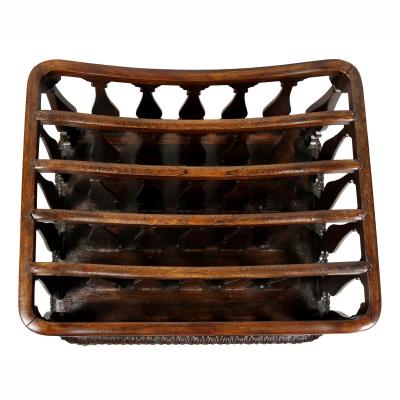 American Rococo Revival Rosewood Canterbury