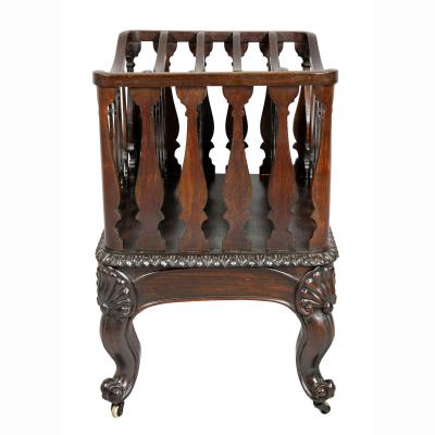 American Rococo Revival Rosewood Canterbury