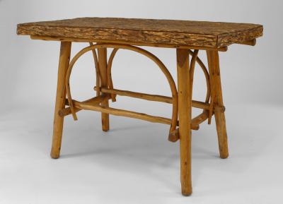 American Rustic Adirondack Center Table