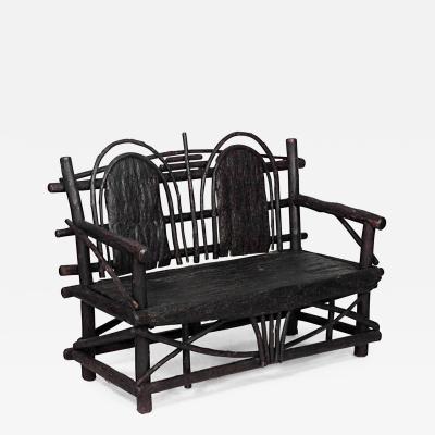 American Rustic Adirondack Loveseat