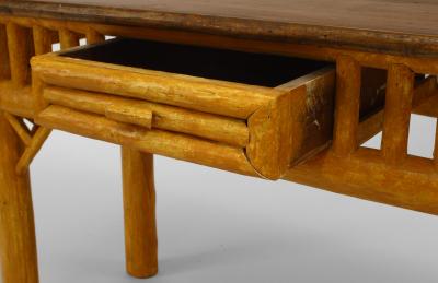 American Rustic Adirondack Painted Cedar Table Desk