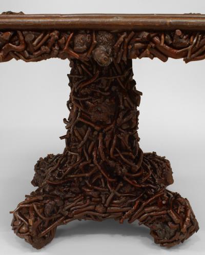 American Rustic Adirondack Square Game Table