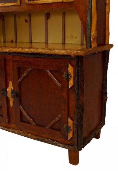 American Rustic Adirondack Style Cupboard