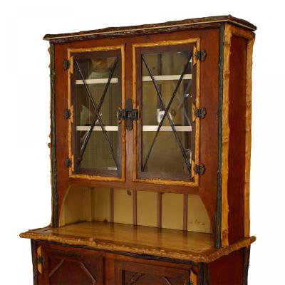 American Rustic Adirondack Style Cupboard