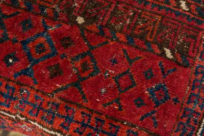American Rustic Horn and Kilim Upholstered Chair Bench