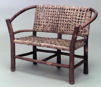 American Rustic Old Hickory 3 Piece Salesmans Sample Childs Salon Set