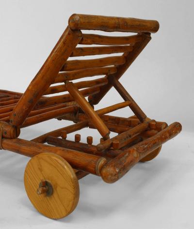 American Rustic Old Hickory Adjustable Chaise